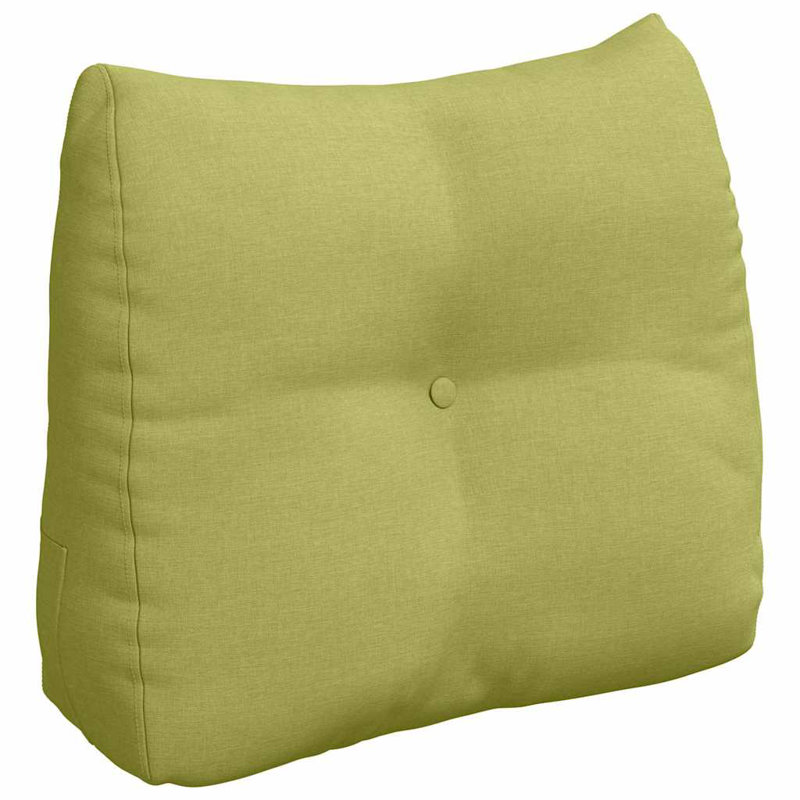  Back Pillow Brown 80 X 24 X 50 Cm Fabric, Light Green, Rectangle 50cmH x 60cmW