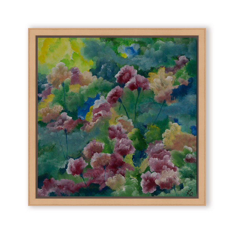 Nature Inspired "Petals of Spring" Canvas Wall Art By , 30" H x 30" W, Framed Canvas, Beige