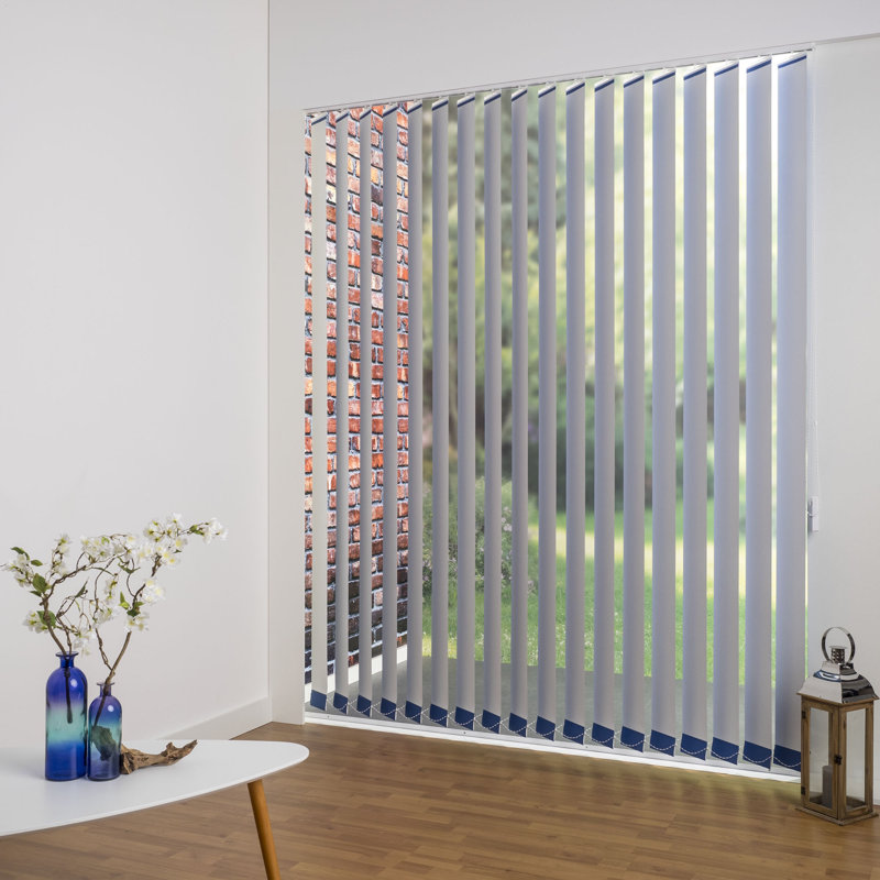 Blackout Vertical Blind, 180cm L x 220cm W, 12.7cm, Blue