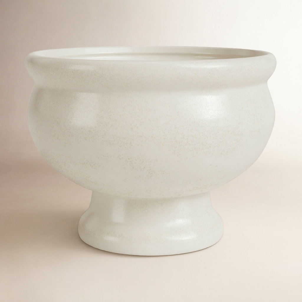 Dorris Handmade Ceramic Table Vase, 5.25" H x 6.75" W x 6.75" D