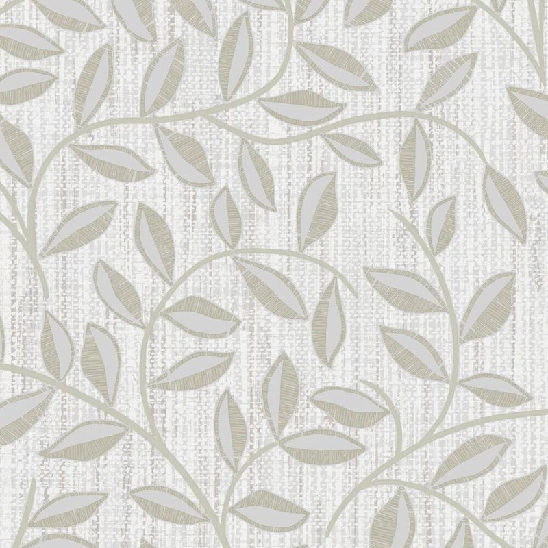 Linden 32cm x 52cm Textured Metallic Finish Wallpaper Roll, Green