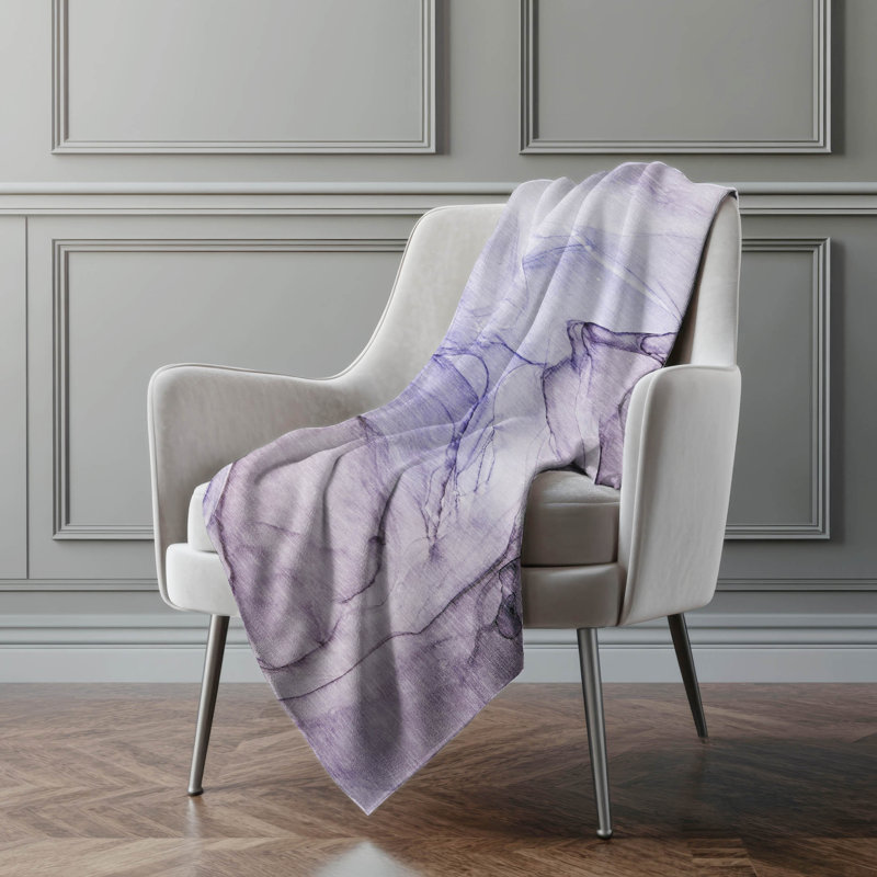 Jeté en sherpa Addison, Mauve