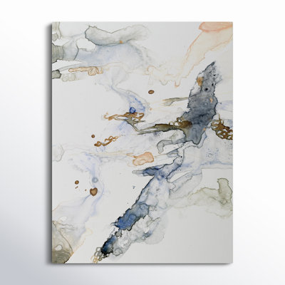 Organic Interlace I - Matted and Framed Under Acrylic Glass, Large Living Room Wall Art
