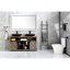 40 po H 60 po Miroir de brouillard W pour salle de bain - Verre multifonctionnel et incassable, meuble-lavabo facile à installer