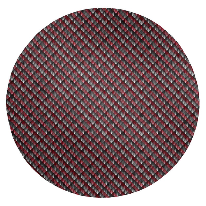 Chenille Geometric Indoor Rug, Round 5'