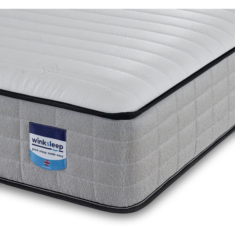 Winksleep Hydro Memory Foam Spring Mattress, Medium-Plush, 9-Zone Therma Pure, Double (4'6)