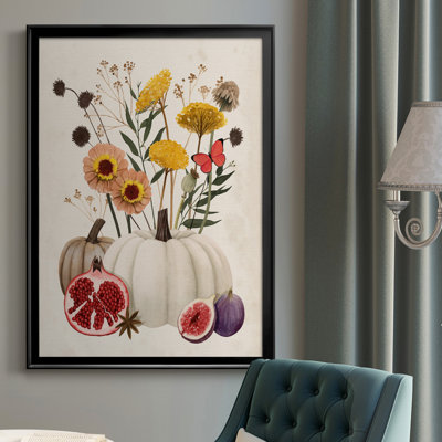 Fall Botanicals I, toile encadrée de qualité supérieure - prête à être accrochée
