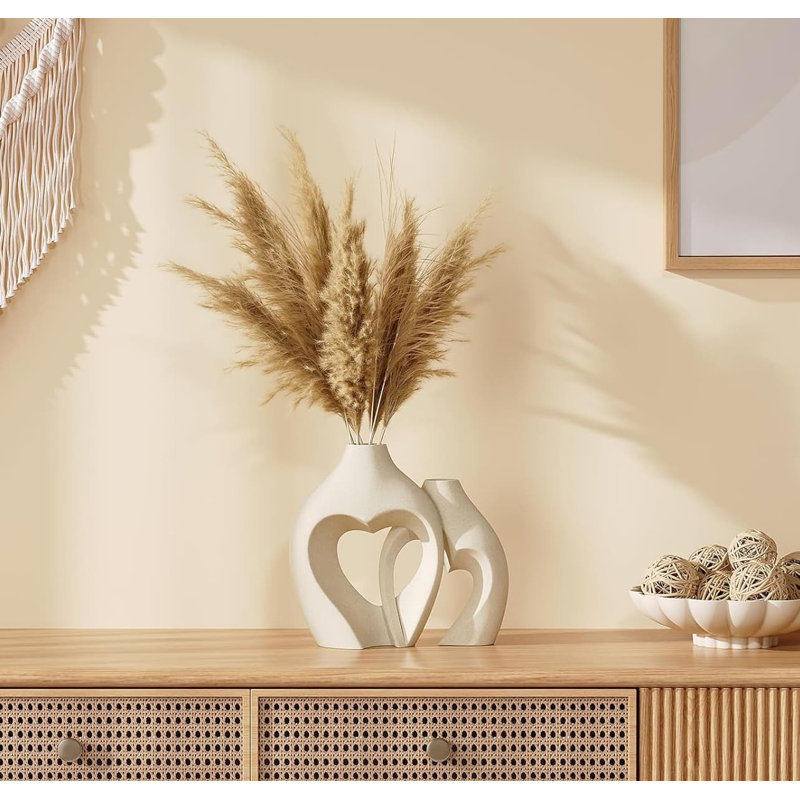 Ceramic Table Vase, White