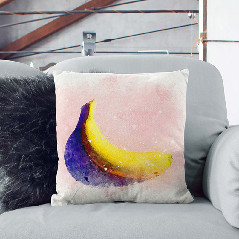 Square Cushion, Black, 55cm H x 55cm W x 20cm D