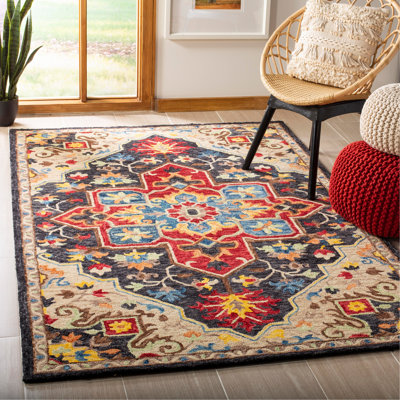 Portis Hand Tufted Wool Oriental Rug