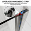 28-32"W X 72"H Pivot Frameless Shower Door with 1/4" and 5/16" Tempered Glass and Open Outside, Chrome Finish-122760914