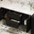 French style simple black bathroom cabinet