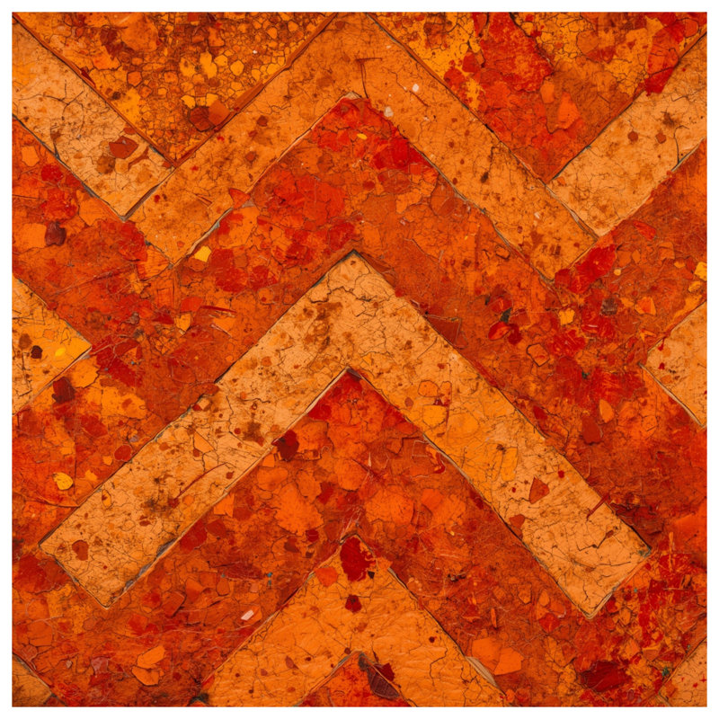 Toile tendue à motif de chevrons rustiques en plusieurs tailles, 20 po x 24 po