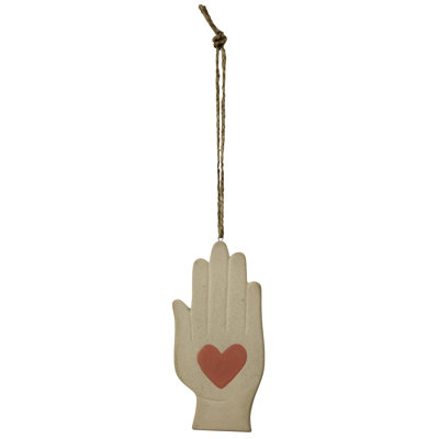 Décoration murale en céramique Heart In Hand
