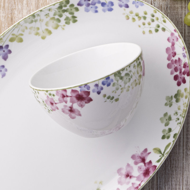 Bols à céréales Noritake Bloomington Road, 6 po, 29,5 oz, Blue/Green/Pink/Purple