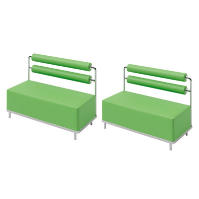 Restaurant Cafe simple green booth benches