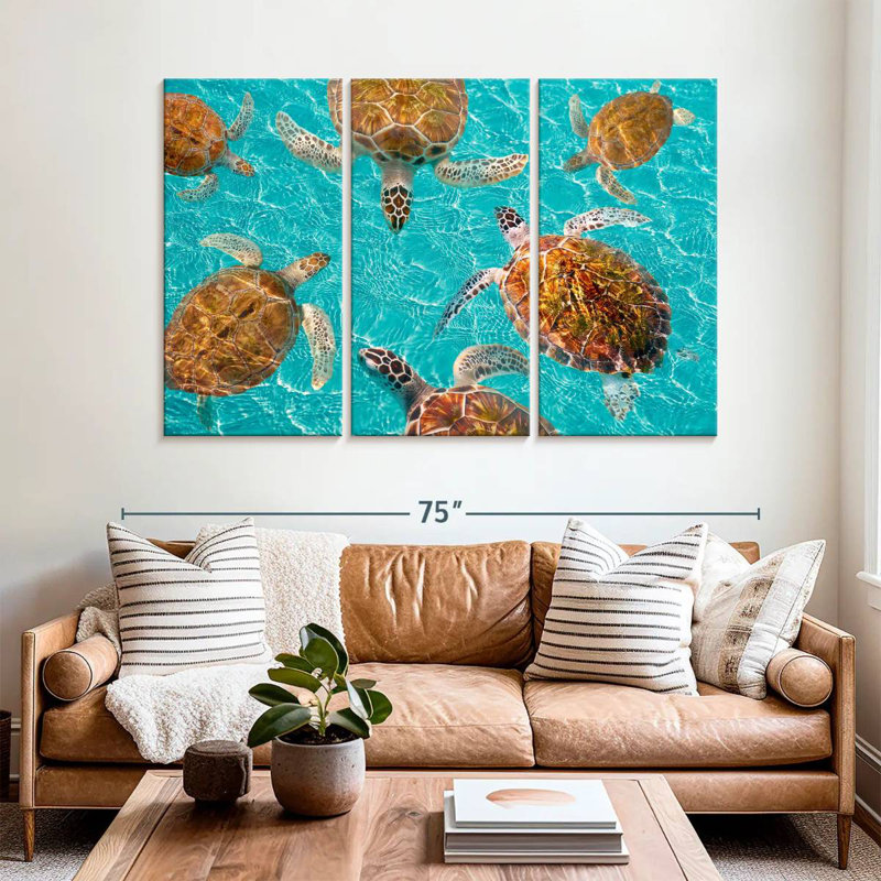 Brampt Turtles, 42" H x 65" W
