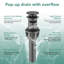 Single-handle Bathroom Faucet with Drain Assembly-97985575