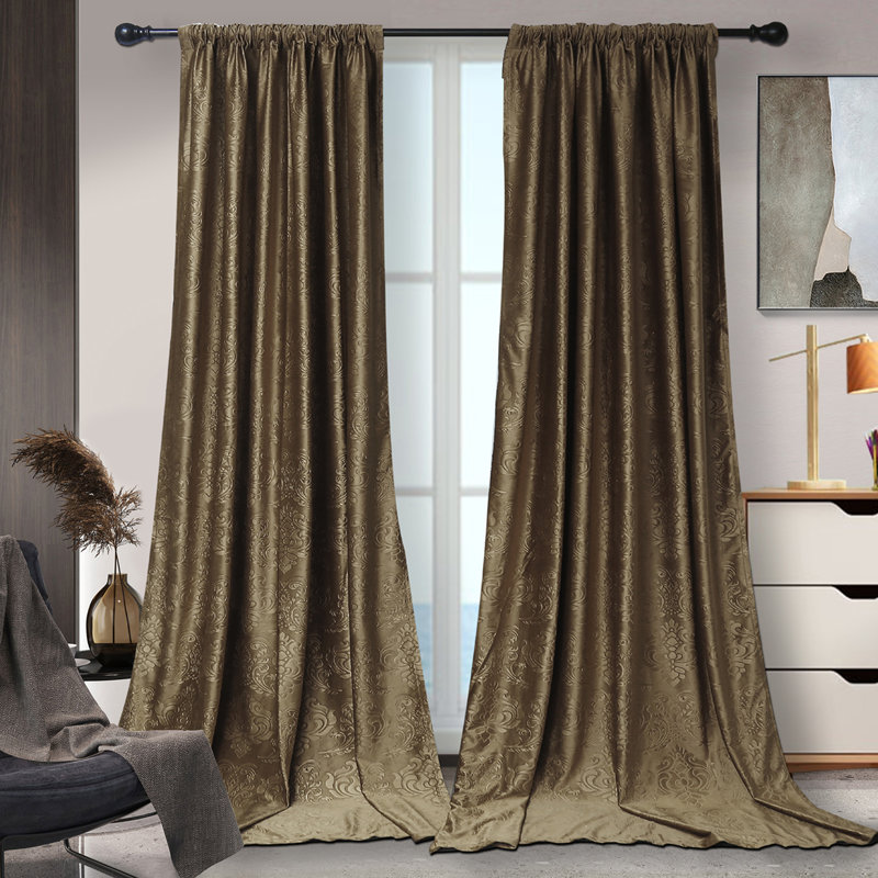 Paire Nenka, L 52 po x L 84 po, Brun taupe