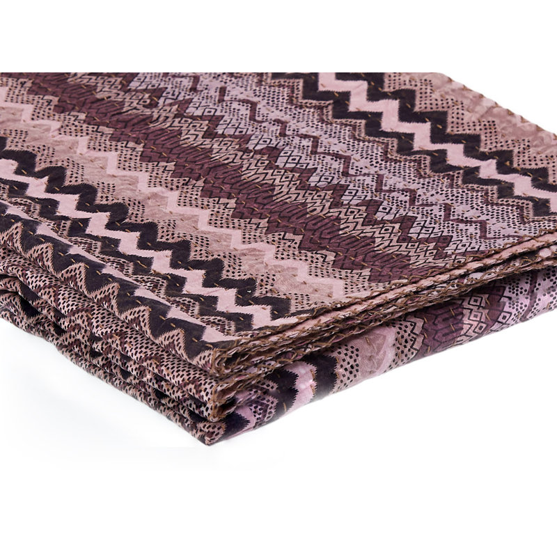 Kantha Knitted Throw Blanket