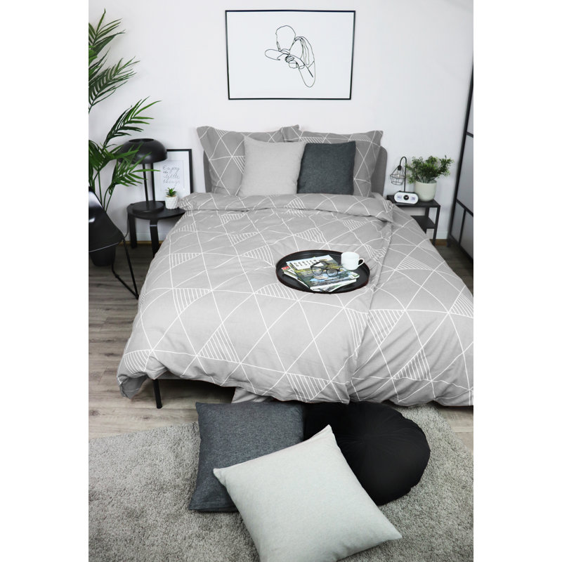 Corrigan Studio Paul Geometric Shapes Duvet Cover Set with Pillowcases