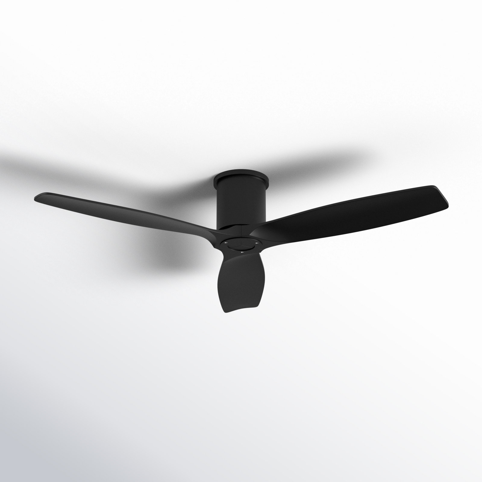 Rafaella 52'' 3 Blade Ceiling Fan, Midnight Black, Midnight Black