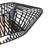 Salamanca 1 - Light Unique / Statement Geometric Pendant with Wrought Iron Accents