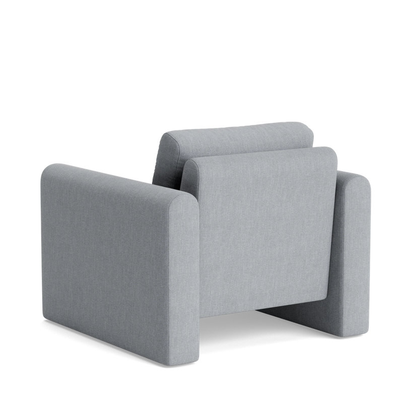 Knox Accent Chair, Performance Weave - Zinc