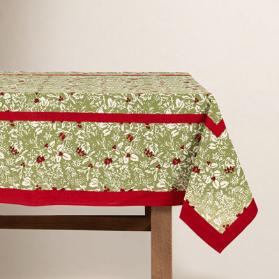 Liljan Floral Christmas Tablecloth