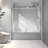 Frameless One Fixed And One Shifted Shower Door,70Mm 304 Stainless Steel Large Pulleys With Adjustable Soft Closing Function,With Nano Easy Cleaning,Stick Explosion-Proof Menbrance-115606811