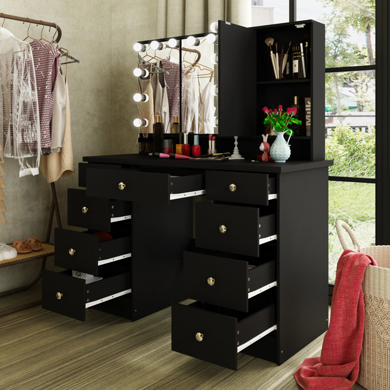 Coiffeuse Borgar, Noir