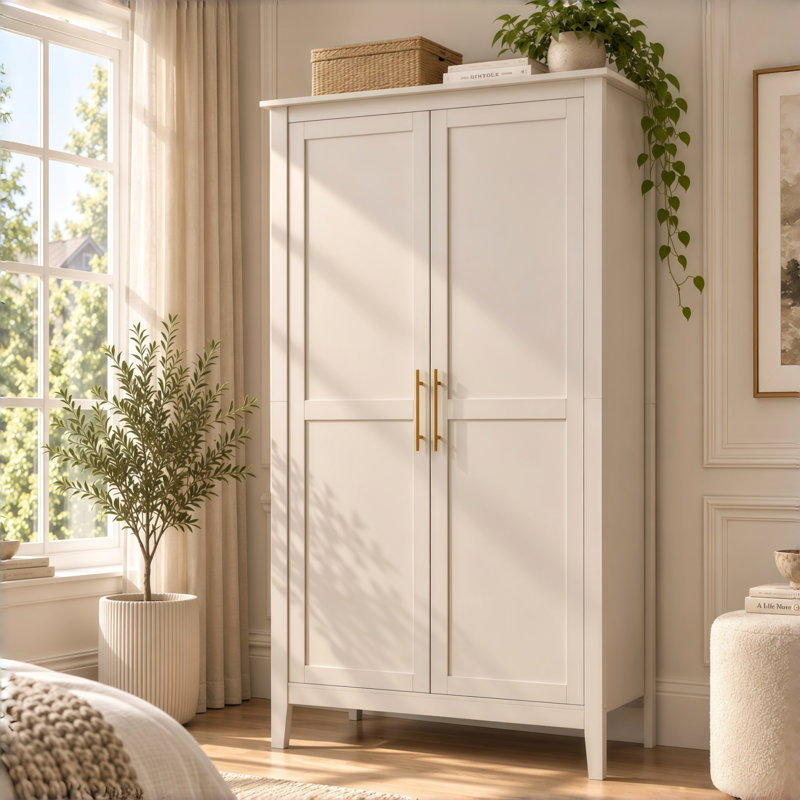 2 Door Wardrobe, Walnut