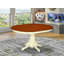L'ensemble de mobilier de salle à manger 5 pièces comprend une table de cuisine ovale avec papillon et 4 chaises de salle à manger, babeurre et cerise-985002090-987826143
