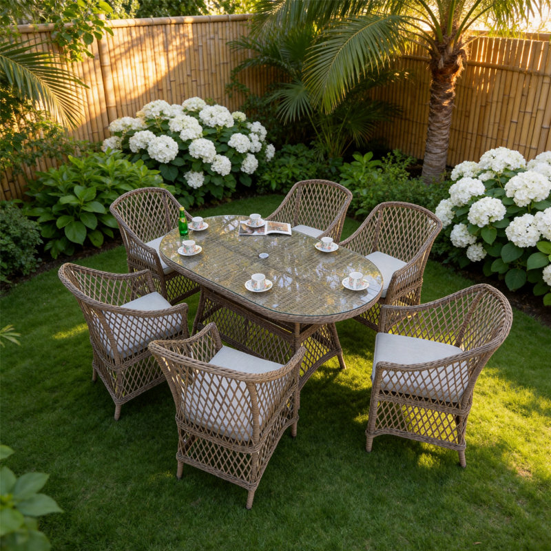 Bletcher Collection 6 Seater Sets With Oval Table