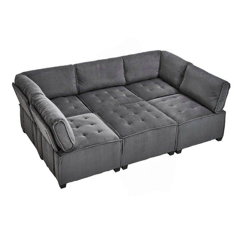Canapé modulaire modulaire, canapé modulaire en U avec méridienne réversible, canapé modulaire, canapé confortable