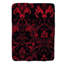 Couverture en sherpa de qualité supérieure Crimson Damask - 1 pièce-99153434