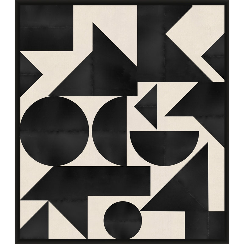 Negative Space 1' Framed Graphic Art Print on Glass