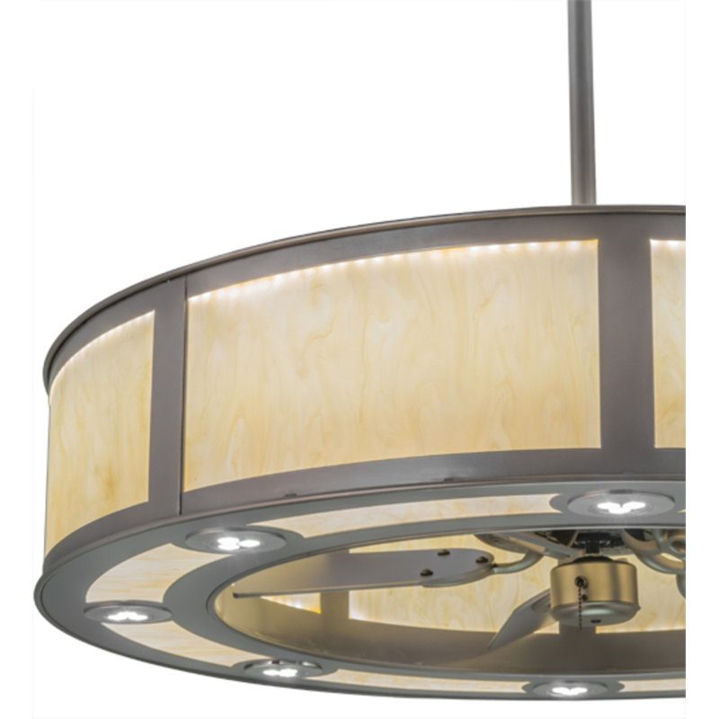 Smythe Craftsman LED Downrod Ceiling Fan