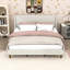 Upholstered Platform Bed with Headboard-1071911696
