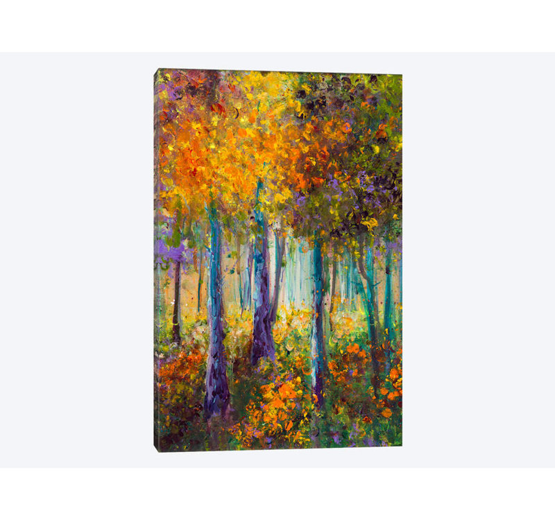 « as the leaves turn » par kimberly adams, impression sur toile, H 18 po x l 12 po x P 1,5 po, Toile tendue, Pas de tapis