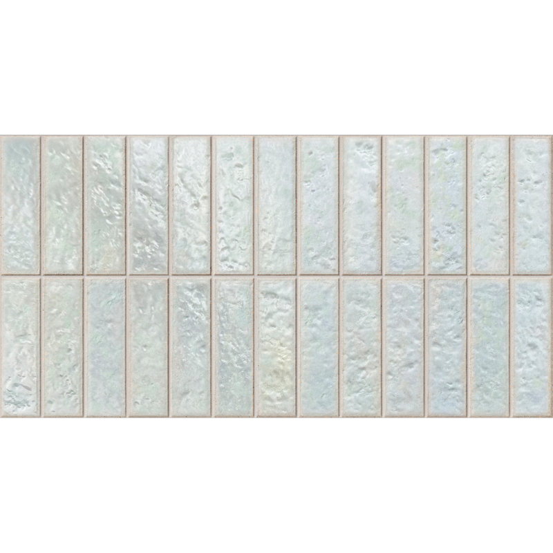 Carreau de mur en porcelaine émaillée 12 po x 24 po espagnol Villora (5 pièces, 10,76 pieds carrés / caisse), Turquoise