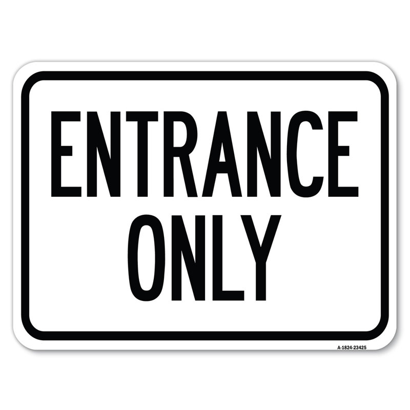 Enseigne de stationnement seulement - 23425, H 18 po x l 24 po x P 1 po