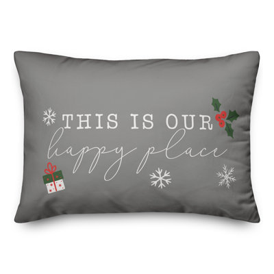Abstract Snowflakes Throw Pillow I