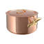 Mauviel M'Heritage 200 B Stewpan With Lid, Brass Handles, 6.1-Qt