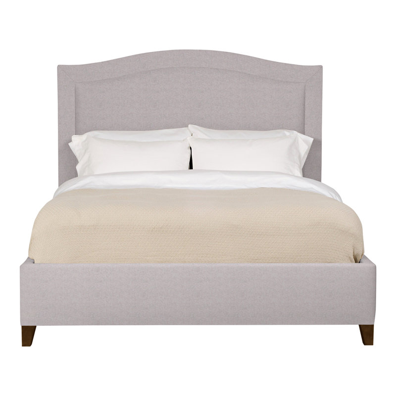 Caroline/Casey Solid Wood Bed, Nadia Linen, Queen, Havana