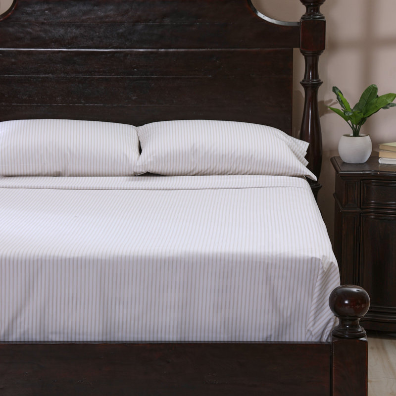 Sheet Set, Twin Sheet Set with 1 Pillowcase, Driftwood Striped