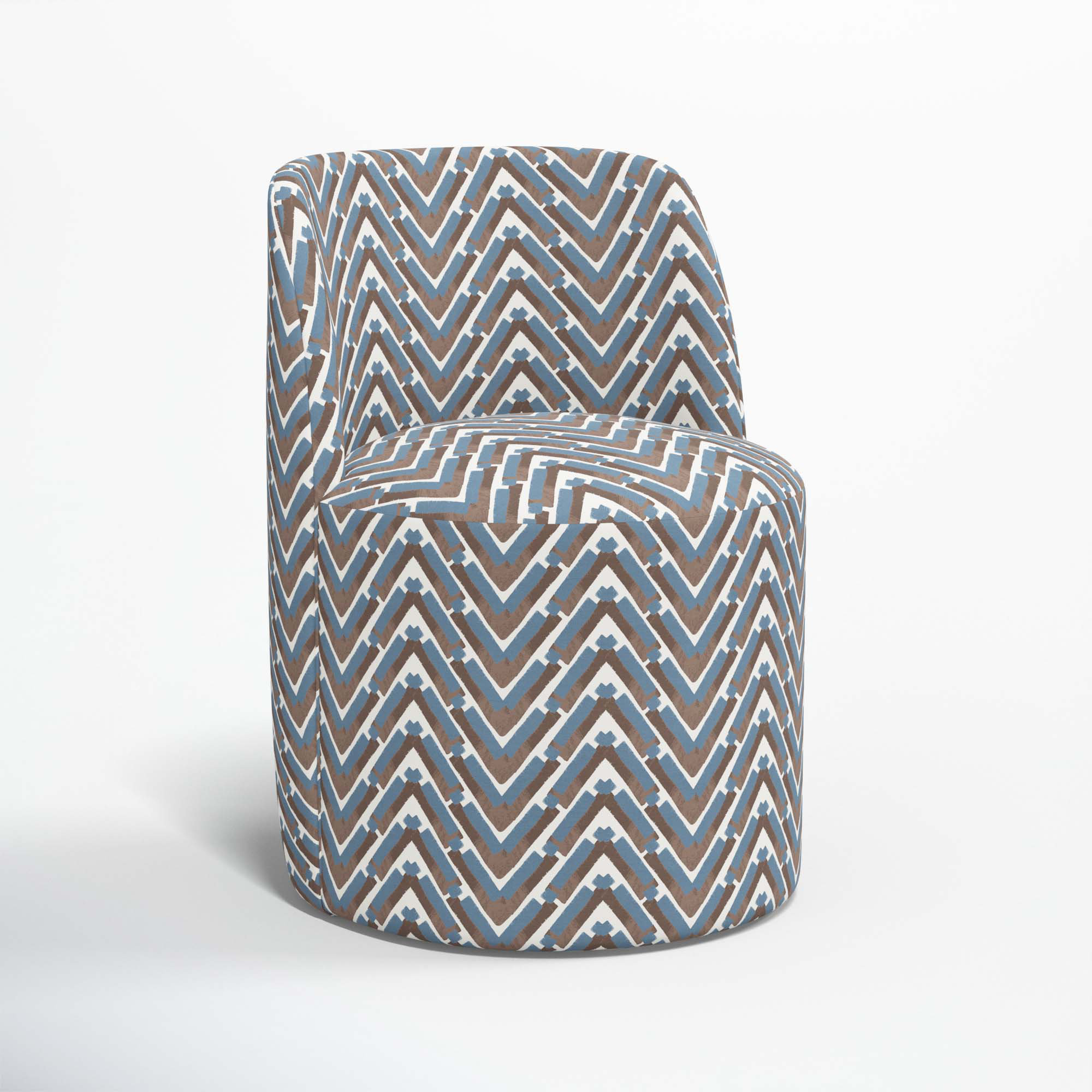 Begonia Dining Chair, Stroke Ocean Chevron