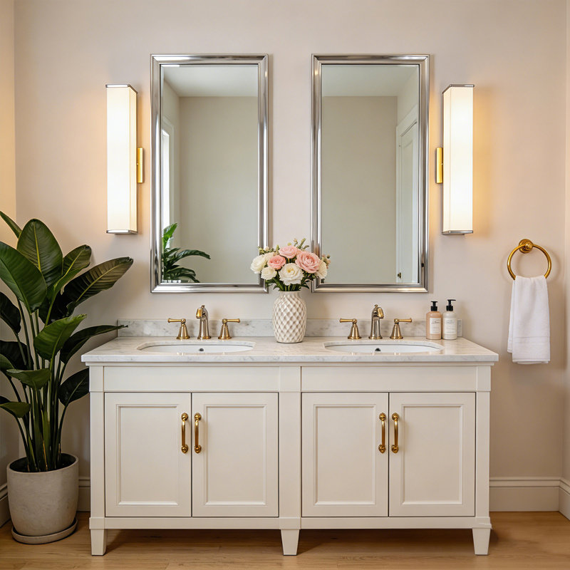 24'' Dimmable LED Bath Bar Bathroom Vanity Light Linear Vanity Lights Over the Mirror