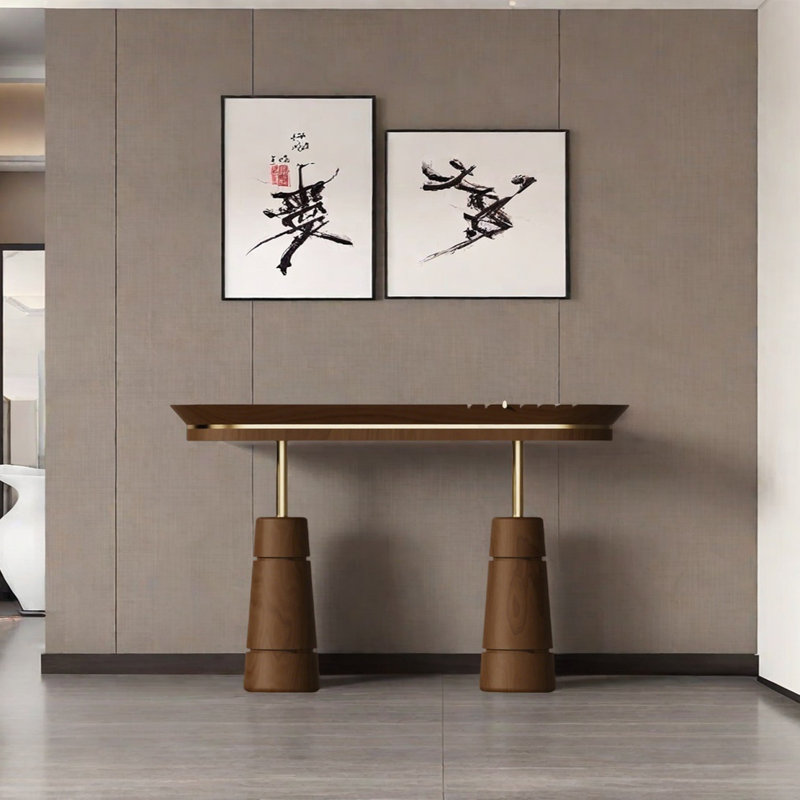Console de luxe rétro haut de gamme, H 31,5 po x l 47,24 po x P 13,78 po