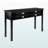Declan four-leg console table with four drawers in Black, 28.85" H X 47.25'' W X 15.50'' D